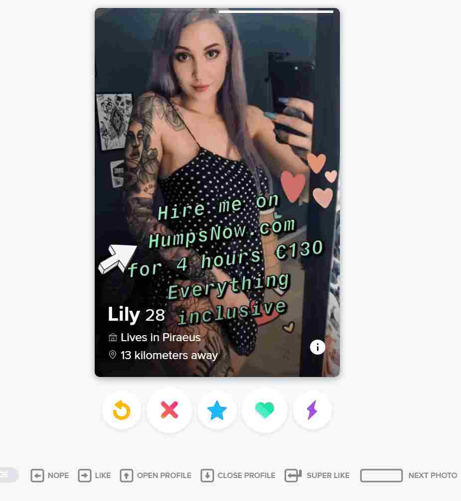 humpsnow.com Tinder scam